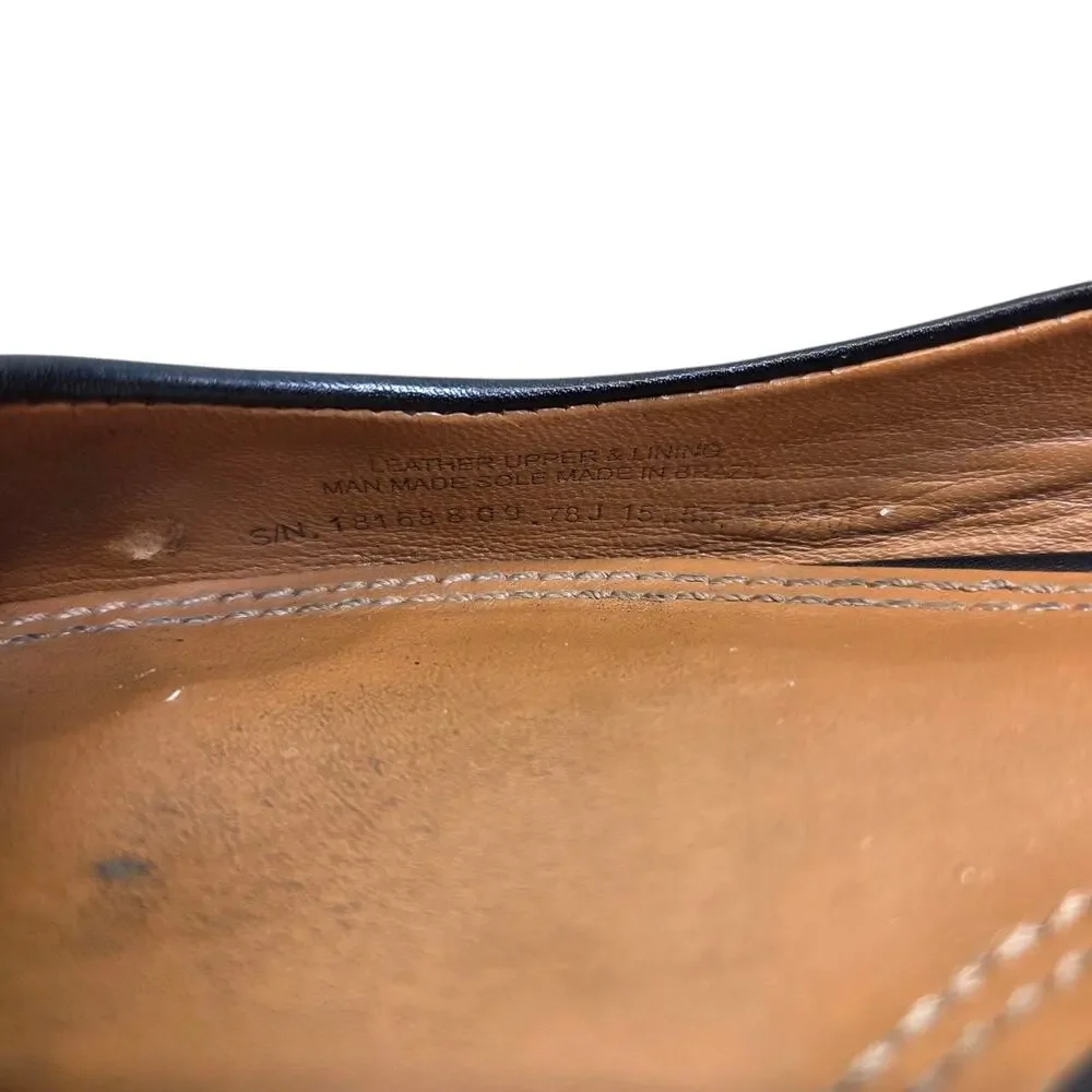 Tory Burch Mini Miller Black Leather Logo Pump‎ Size 5.5M Comfy Flats